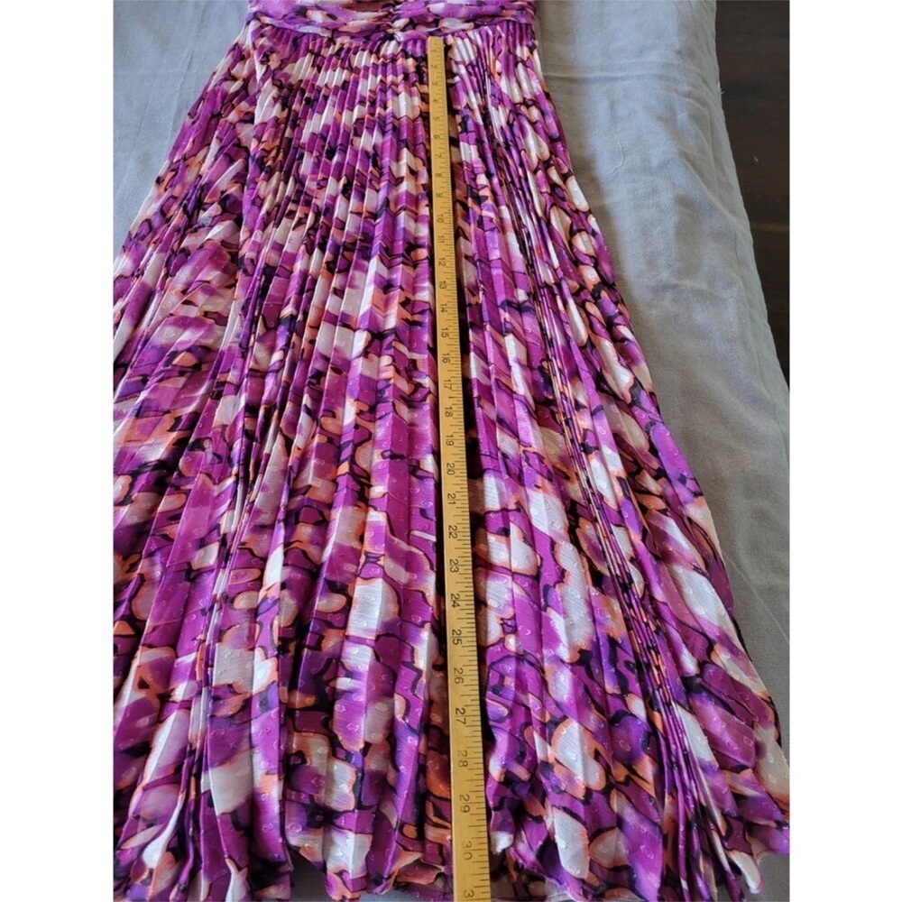 EXQUISE Antropologie Seersucker Shift Purple Patterned Dress Size S - Picture 8 of 12